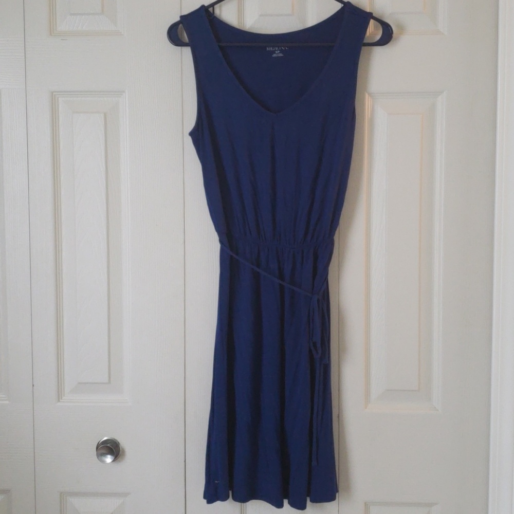 Royal blue cotton dress